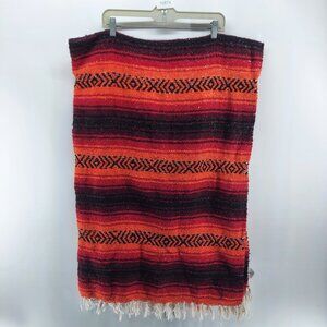 mexican textil twin blanket